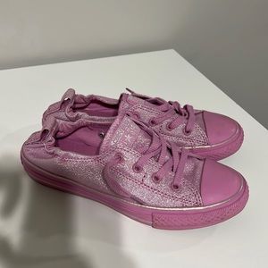 Lilac Glitter Converse